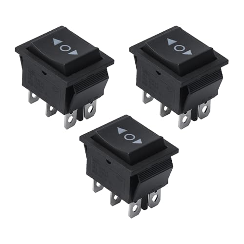 APIELE 3 Stück KCD2-223-JT-Momentan-Schaltschalter im Rocker-Design mit 12 Volt 6-poliger Pol-Umkehr-Schalter DPDT mit 3 Stellungen 10 Ampere und 250 Volt automatischer Schalter APIELE 3 Stück KCD2-223-JT-Momentan-Schaltschalter im Rocker-Design mit 12 Volt 6-poliger Pol-Umkehr-Schalter DPDT mit 3 Stellungen 10 Ampere und 250 Volt automatischer Schalter von APIELE