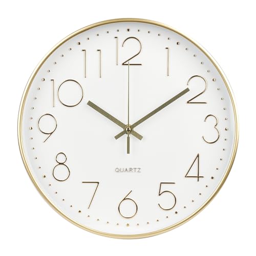 APIELE Silent Simple Pointer 3D Digital Wanduhr für Schlafzimmer Küche Wohnzimmer Schule von APIELE