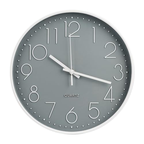 APIELE Silent Simple Pointer 3D Digital Wanduhr für Schlafzimmer Küche Wohnzimmer Schule von APIELE