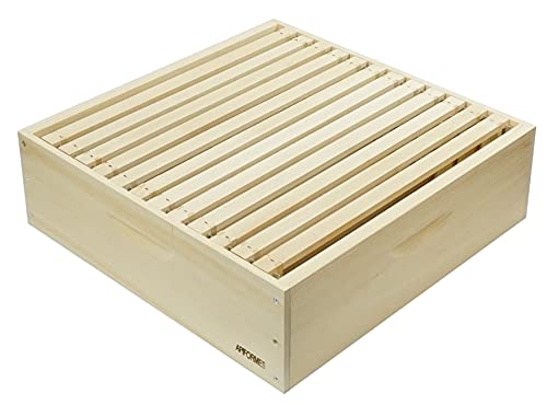 APIFORMES Dadant Honigraumzarge (DAD12) Zarge + 12 Rähmchen - Holzbeute 505x505x155 | Bienenhaus | Imkerei | Imkereibedarf | von APIFORMES