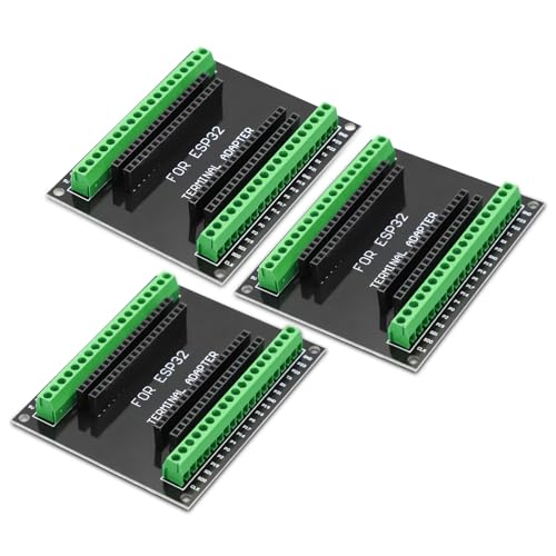 APKLVSR 3 Stück ESP32 Breakout Board Erweiterungskarte Kits GPIO 1 in 2 38PIN mit Wireless WiFi Bluetooth für ESP WROOM 32 Microcontroller für Arduino APKLVSR 3 Stück ESP32 Breakout Board Erweiterungskarte Kits GPIO 1 in 2 38PIN mit Wireless WiFi Bluetooth für ESP WROOM 32 Microcontroller für Arduino von APKLVSR