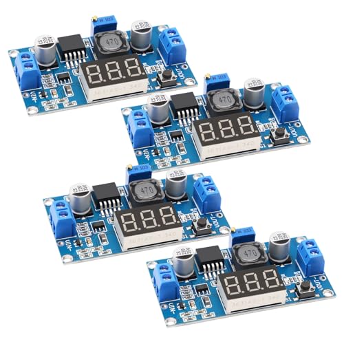 APKLVSR 4 Stück Step down Converter Modul,DC-DC Buck Converter Modul für 4-40V zu 3,3-24V,Netzteil Abwärtsmodul APKLVSR 4 Stück Step down Converter Modul,DC-DC Buck Converter Modul für 4-40V zu 3,3-24V,Netzteil Abwärtsmodul von APKLVSR