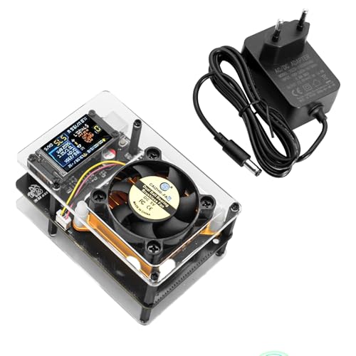 APKLVSR Bitcoin Miner NerdMiner NMaxe mit BM1366 ASIC Chip, Solo Lottery Miner 500GH/S mit Colorful Display,Mining BTC Bitcoin Miner mit EU-Stecker, Kompatibel mit Nerd Miner von APKLVSR