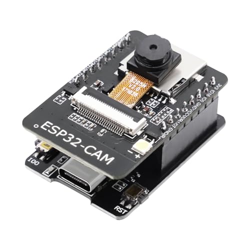 APKLVSR ESP32 CAM Entwicklungsplatine, ESP32 USB C WiFi/Bluetooth ESP32 DC 5V Dual-Core-Entwicklungsplatine mit OV2640 Kamera TF Card Modul für Arduino APKLVSR ESP32 CAM Entwicklungsplatine, ESP32 USB C WiFi/Bluetooth ESP32 DC 5V Dual-Core-Entwicklungsplatine mit OV2640 Kamera TF Card Modul für Arduino von APKLVSR