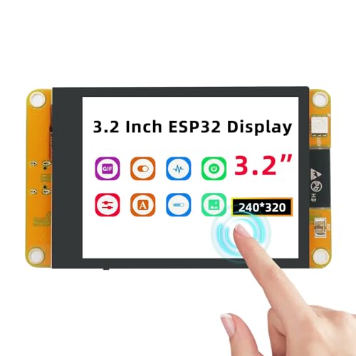 APKLVSR ESP32 Display,ESP32 Modul WiFi Bluetooth 3.2" Zoll 240 * 320 ESP32 Display TFT Modul ESP32-2432S032C-I Kapazitiver Touchscreen mit USB C Schnittstelle für Arduino IDE APKLVSR ESP32 Display,ESP32 Modul WiFi Bluetooth 3.2" Zoll 240 * 320 ESP32 Display TFT Modul ESP32-2432S032C-I Kapazitiver Touchscreen mit USB C Schnittstelle für Arduino IDE von APKLVSR