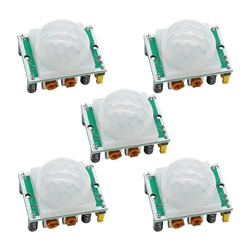 APKLVSR PIR Bewegungssensor Bewegungsmelde Modul,PIR menschlichen Infrarotsensor PIR Sensor Modul kompatibel mit Arduino und Raspberry Pi (5 Stück) von APKLVSR