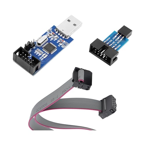 APKLVSR USBasp Programmiergerät inkl. ISP-Adapter und Kabel,Downloader Programmierer für USBASP,3,3V 5V 51 USB ISP Programmer für Atmel AVR und Arduino APKLVSR USBasp Programmiergerät inkl. ISP-Adapter und Kabel,Downloader Programmierer für USBASP,3,3V 5V 51 USB ISP Programmer für Atmel AVR und Arduino von APKLVSR