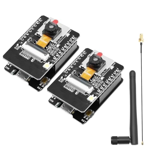 APKLVSR für ESP32 CAM Entwicklungsplatine, ESP32-CAM MB WiFi/Bluetooth DC 5V Dual-Core Modul mit 2,4 G Antennen IPEX, 2640 Kamera-TF-Karten,Kompatibel mit Arduino(2 Stück) von APKLVSR