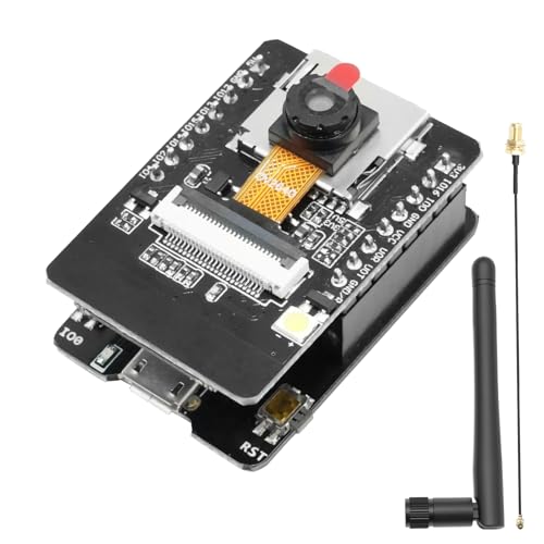 APKLVSR für ESP32 CAM Entwicklungsplatine, ESP32-CAM MB WiFi/Bluetooth DC 5V Dual-Core Modul mit 2,4 G Antennen IPEX, 2640 Kamera-TF-Karten,Micro-USB,Kompatibel mit Arduino von APKLVSR