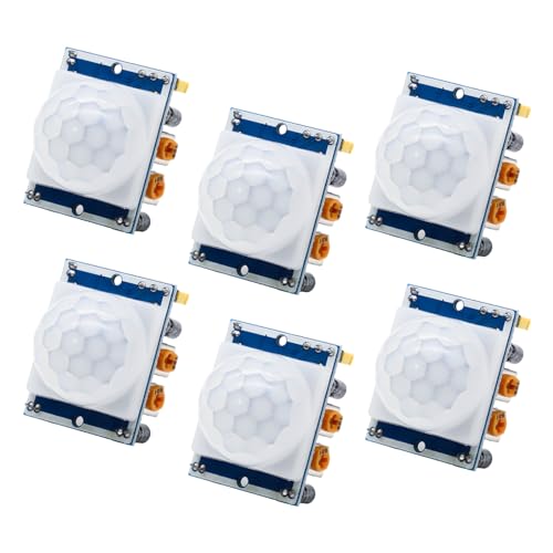 PIR Bewegungssensor Bewegungsmelde Modul, APKLVSR 6 Stück Infrarot PIR Sensor Module kompatibel mit Arduino und Raspberry Pi PIR Bewegungssensor Bewegungsmelde Modul, APKLVSR 6 Stück Infrarot PIR Sensor Module kompatibel mit Arduino und Raspberry Pi von APKLVSR