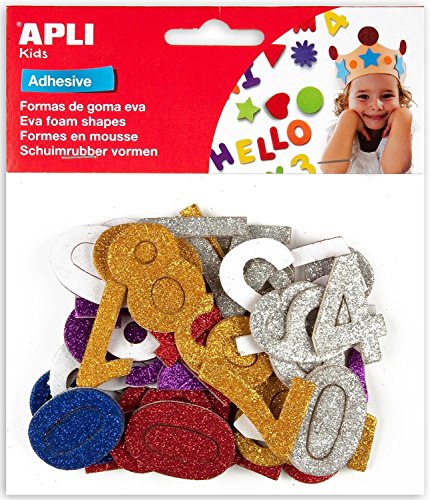 APLI Kids 13486 - Formas goma EVA adhesivas números purpurina metalizada 50 u. APLI Kids 13486 - Formas goma EVA adhesivas números purpurina metalizada 50 u. von APLI Kids