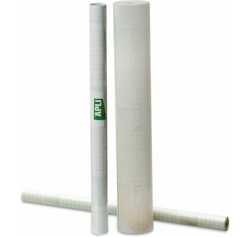 APLI Papierscheren Selbstklebende Bucheinbandfolie Durchsichtig Polypropylen 3 x 0,5 m von APLI