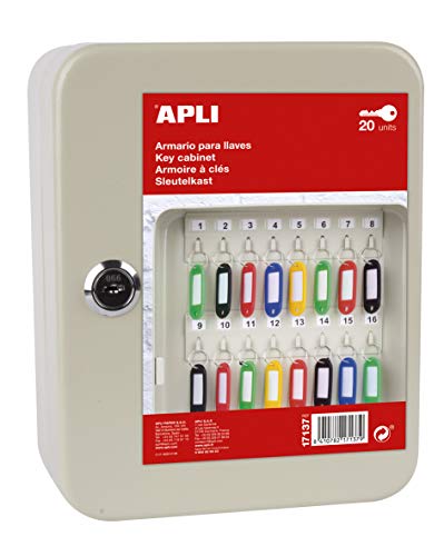 APLI Schlüsselschrank aus Aluminium, cremefarben von APLI