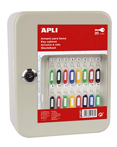 APLI 17137 Schlüsselschrank aus Metall für 20 Schlüssel abschließbar APLI 17137 Schlüsselschrank aus Metall für 20 Schlüssel abschließbar von APLI