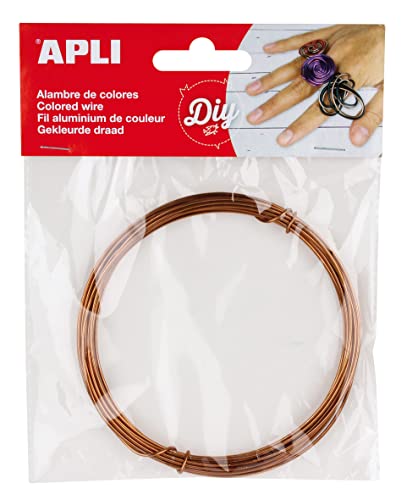 Apli 946050 - Draht Farbe Kupfer 1.5mm 5 m von APLI