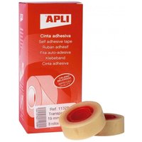 Apli transparentes Klebeband 33mx19mm Packung -8u- von APLI