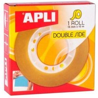 Apli - doppelseitiges Klebeband Rolle 15mmx10m transparent -20u-. von APLI