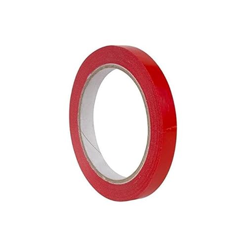 PVC-Klebeband, 12 mm x 66 m, Rot, für Beutelversiegelung von APLI