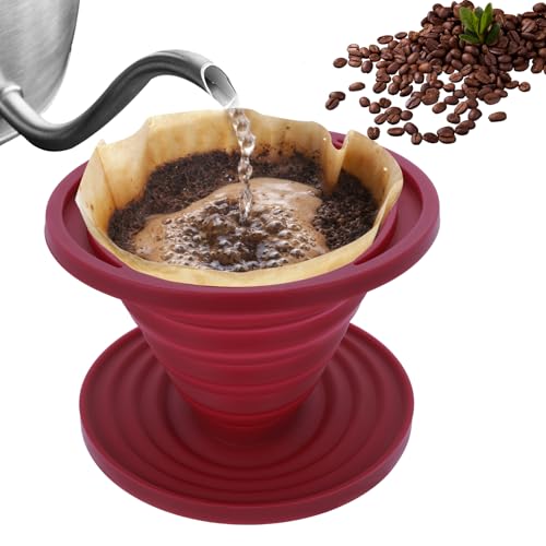 Faltbarer Kaffeefilter,Silikon Kaffee Tropfer,Wiederverwendbare Silikon-Kaffeefilter-Halter,Camping Kaffee Dripper Reisezubehör für Zuhause,Camping, Office Faltbarer Kaffeefilter,Silikon Kaffee Tropfer,Wiederverwendbare Silikon-Kaffeefilter-Halter,Camping Kaffee Dripper Reisezubehör für Zuhause,Camping, Office von APLZGMG