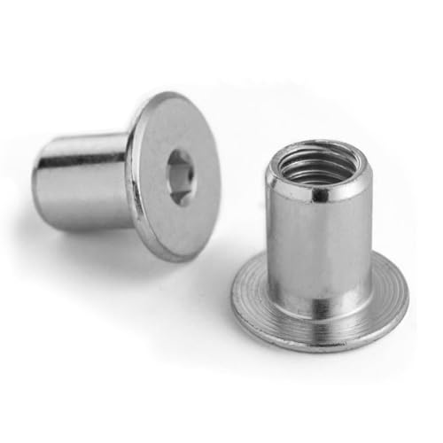 100 Stück Hülsenmutter mit Flachkopf M6x15 Verzinkter Stahl geschlossen mit Innensechskant 6 x 15 M6 100 Stück Hülsenmutter mit Flachkopf M6x15 Verzinkter Stahl geschlossen mit Innensechskant 6 x 15 M6 von APM-Trade