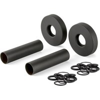 APM - Schlauchabdeckungsset mit schwarzer Messingrosette 061NN.70 Schwarz von APM
