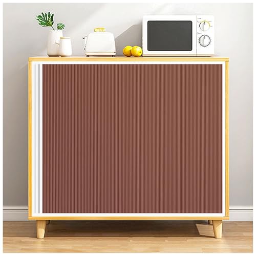 APMOE Akkordeon Schrankvorhang, Plissiert Schiebegardinen Wasser Staubdicht Schrank Vorhang für Offenes Regal, Innenschrank Schiebevorhänge für Schlafzimmer/Zimmer/Wohnzimmer(Wine Red,90x40cm) von APMOE