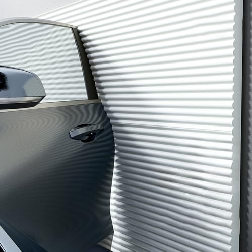 Autotür Wandschutz Garage, Garagen Wandschutz Selbstklebend, Garagenwand Schutz für Autotüren, Garagen und Carport, 1cm Dick Kantenschutz Schaumstoff Wand Garage(Weiß,200 cm x 20 cm) von APMOE