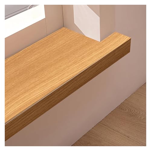 APMOE Fensterbank Innen Holzmaserung - PVC Fensterbrett Innen - Fensterbank Abdeckung - Fensterbank Verkleidung Innen für Zuhause, Innenfensterbank Fensterbänke Nach Maß, Kunststoff(C,20 cm x 110 cm) von APMOE