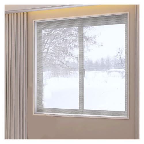 APMOE Kälteschutzfolie Fenste, Isolierfolie Fenster Gegen Kälte Thermo Fensterfolie Transparent Wiederverwendbar Fensterfolie Isolierend Kälteschutz(Style 2,160X120cm) von APMOE