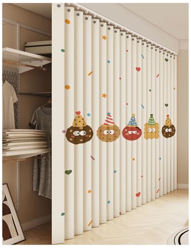 APMOE Schrankvorhang Zum Schieben, Staubdichter Vorhang für Regale, Vorhang Küchenschrank Selbstklebend, Faltbarer Unterschrankvorhang für Küche/Offenes Regal Anpassbar(B,Track W100cm/Curtain H180cm) APMOE Schrankvorhang Zum Schieben, Staubdichter Vorhang für Regale, Vorhang Küchenschrank Selbstklebend, Faltbarer Unterschrankvorhang für Küche/Offenes Regal Anpassbar(B,Track W100cm/Curtain H180cm) von APMOE