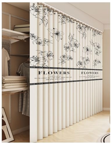 APMOE Schrankvorhang Zum Schieben, Staubdichter Vorhang für Regale, Vorhang Küchenschrank Selbstklebend, Faltbarer Unterschrankvorhang für Küche/Offenes Regal Anpassbar(G,Track W255cm/Curtain H200cm) APMOE Schrankvorhang Zum Schieben, Staubdichter Vorhang für Regale, Vorhang Küchenschrank Selbstklebend, Faltbarer Unterschrankvorhang für Küche/Offenes Regal Anpassbar(G,Track W255cm/Curtain H200cm) von APMOE
