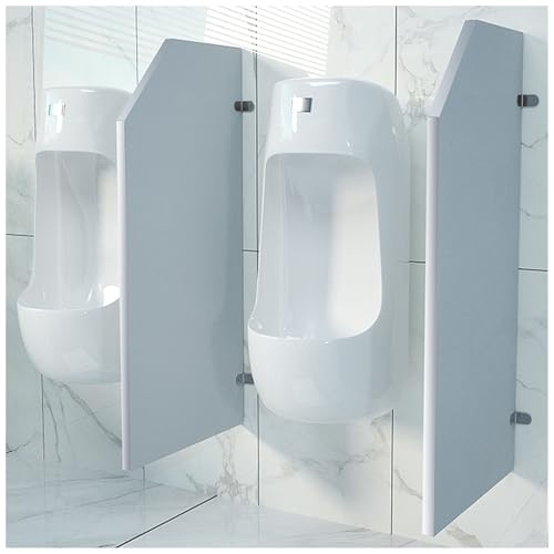 APMOE Urinal Trennwand Wandmontage, Männer WC Sichtschutz Toiletten Trennwand Wasserdichtes PVC-Material, Urinaltrennwand Schamwand für Öffentliche Orte/Hotel/Schulen(A) von APMOE