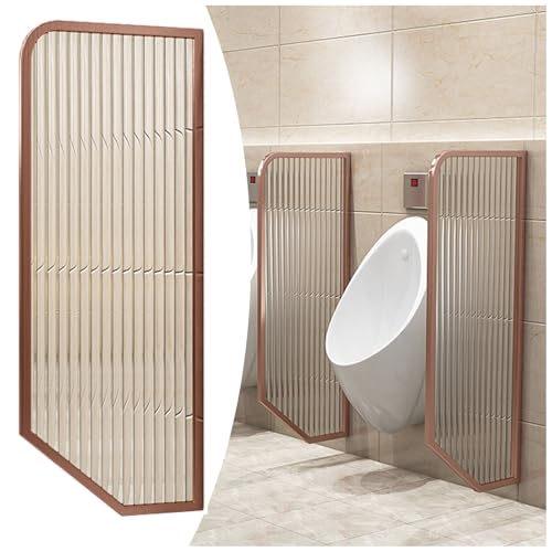 APMOE WC Wandmontage Urinaltrennwand, WC Urinal Trennwand Wandmontage Männer Urinal Trennwand, Urinal-Sichtschutzwand mit Changhong-Glas, WC Sichtschutz für Schulen Einkaufszentren Öffentliche(C) von APMOE