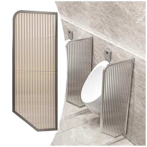APMOE WC Wandmontage Urinaltrennwand, WC Urinal Trennwand Wandmontage Männer Urinal Trennwand, Urinal-Sichtschutzwand mit Changhong-Glas, WC Sichtschutz für Schulen Einkaufszentren Öffentliche(D) von APMOE