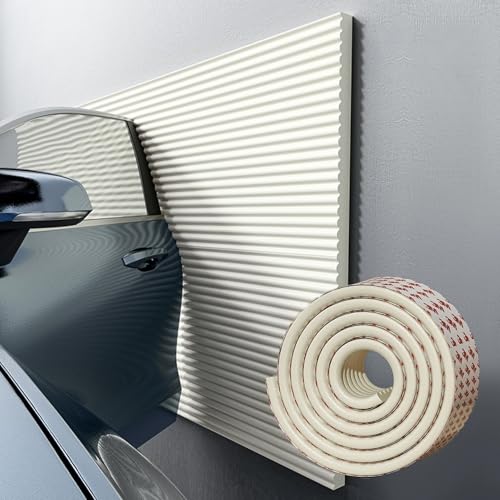 Garagen Wandschutz - 20 cm Breit Wandschutz Garage Selbstklebend für Auto Türkantenschutz - 1 cm Dick Wasserabweisend Anti-Kollision und Anti-Reibung für Auto und Garagenwand(Beige,200 cm x 20 cm) von APMOE