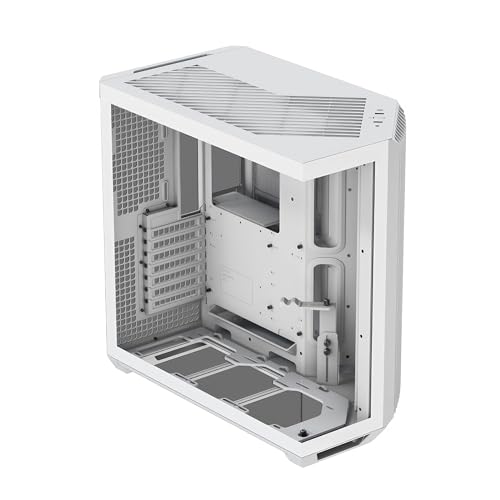 APNX V1 Gaming PC Gehäuse ATX Weiß - Mid Tower Gaming Case mit Tempered Glass - Grafikkarten bis 395mm, Radiatoren bis 360mm - White PC Case - max 10 120mm Lüfter - Panorama Hartglas APNX V1 Gaming PC Gehäuse ATX Weiß - Mid Tower Gaming Case mit Tempered Glass - Grafikkarten bis 395mm, Radiatoren bis 360mm - White PC Case - max 10 120mm Lüfter - Panorama Hartglas von APNX
