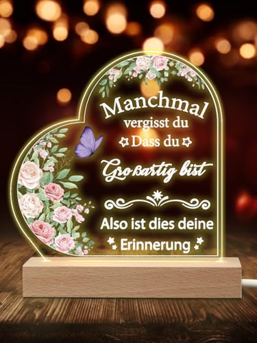 APODESS Du Bist Großartig Geschenk für Frauen Inspirierende Nachtlicht Freundschaftsgeschenke Beste Freundin Geburtstagsgeschenk für Schwestern Kollegen Ehefrau Mutter von APODESS