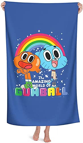Die Fantastische Welt von Gumball Strandtuch The Amazing World of Gumball Kinder Groß Badetuch Sandfrei Handtuch Perfekt für Strand Schwimmen (180x90cm, Gumball2) von APOH