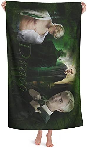 Draco Malfoy Fanartikel Strandtuch,The Deathly Hallows Badetuch Junge und Mädchen Geschenke Handtuch Strand Pflegeleicht Strandtücher (180x90cm, Draco2) von APOH