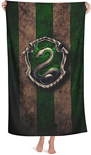 Draco Malfoy Strandtuch Slytherin Kinder Badetuch Mikrofaser Tom Felton Handtuch Strand Geschenke für Junge und Mädchen (140x70cm, Draco3) von APOH