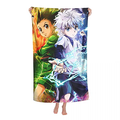 Hunter x Hunter Kinder Strandtuch Gon·Freecss Mikrofaser Badetuch Anime Strandtücher Groß Handtuch (140x70cm, Hunter5) von APOH