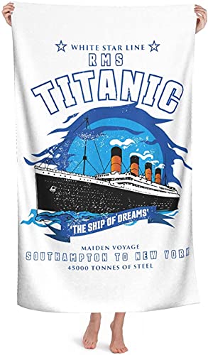 Titanic Badetuch Jack Rose Strandtuch Tochter Geschenke Handtuch Strand Mikrofaser Groß Handtuch Falten und lichtbeständig (210x150cm, Titanic3) von APOH