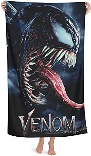Venom:Let There Be Carnage Strandtuch Eddie Brock groß Badetuch Carnage Handtuch Strand Kinder Und Jugendliche Geschenke Badelaken (140x70cm, Venom5) von APOH