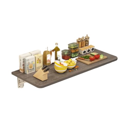 APOIUO An Der Wand Montierter Klapptisch, Klapptisch Mit Ständer Spart Platz, for Esszimmer, Arbeitszimmer, Dinner-Bar(Color2,90x50cm) von APOIUO