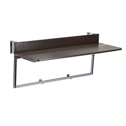 APOIUO Balkongeländer-Hängetisch, Klappbarer, Verstellbarer Aluminium-Hängetisch for Terrassengeländer Im Garten, for Balkon-Terrassengeländer(80x37cm) von APOIUO