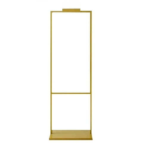 APOIUO Bodenstehender Plakat-Schildhalter Aus Aluminiumlegierung, Plakathalter for Geschäftsmessen, Robustes Bordsteinschild for Den Bürgersteig(Gold,60x80cm) von APOIUO