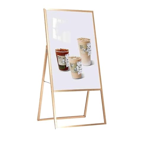 APOIUO KT-Board-Hintergrund-Stützrahmen, Schilderhalter, Bodenstehender Schilderhalter, Hinweisständer for Hochzeitsshow-Displaywerbung(Gold) von APOIUO