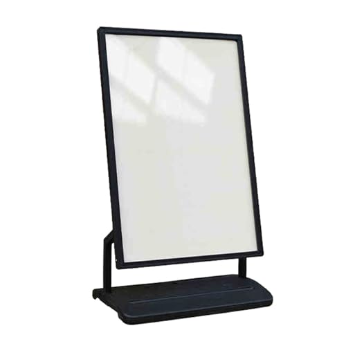 APOIUO Plakatständer Mit Zeichenbrett, Vertikaler, Bodenstehender Plakatständer, Werbeständer for Die Außenwerbung(Black,Whiteboard) von APOIUO