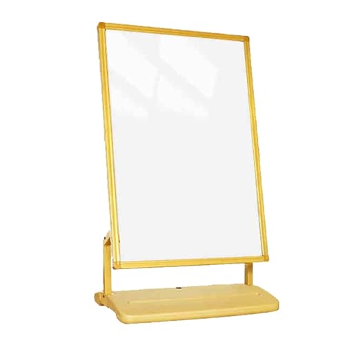 APOIUO Plakatständer Mit Zeichenbrett, Vertikaler, Bodenstehender Plakatständer, Werbeständer for Die Außenwerbung(Gold,Whiteboard) von APOIUO