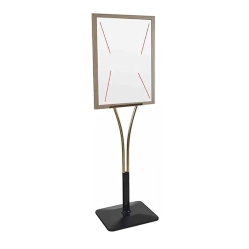 APOIUO Plakatwand-Broschürenständer, Dokumentenmenü-Ausstellungsständer, Praktischer Ausstellungsständer for Supermarkt-Geschäftsmessen(Gold) von APOIUO